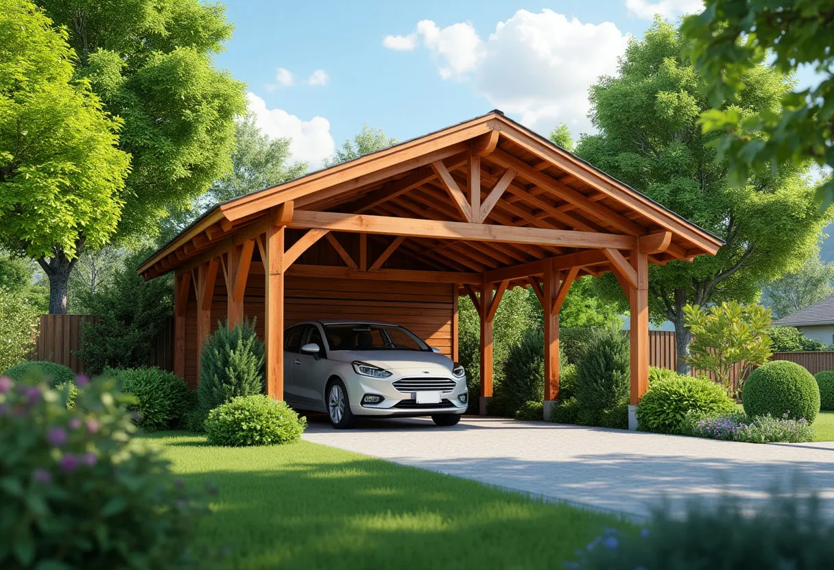 bois carport