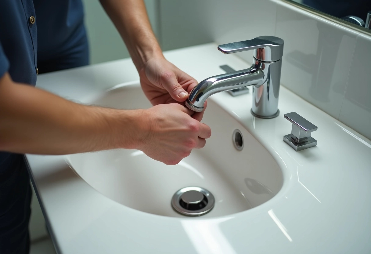 lavabo installation